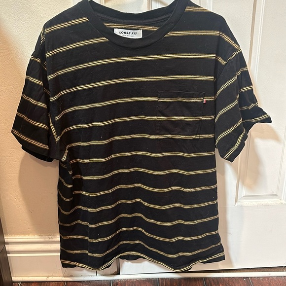 Cotton On Men’s Short Sleeve Striped Tee- L - Picture 1 of 3